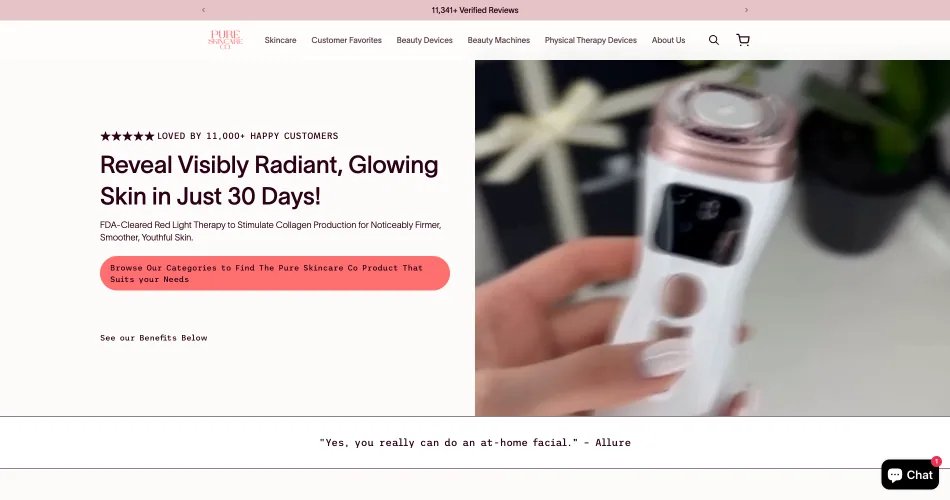 Pure Skincare Co project thumbnail
